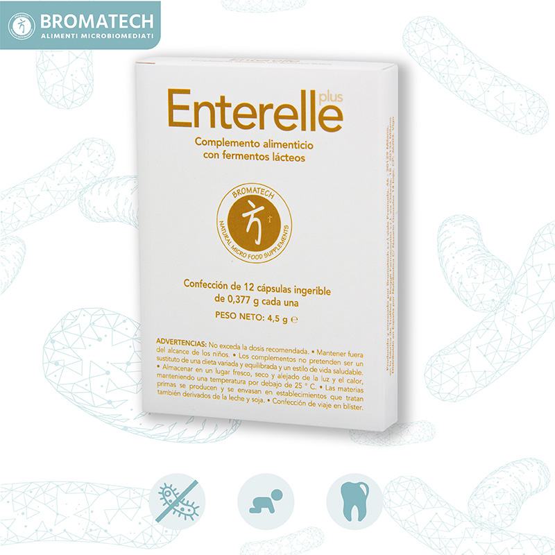 enterelle plus bromatech 12 capsulas probiotico